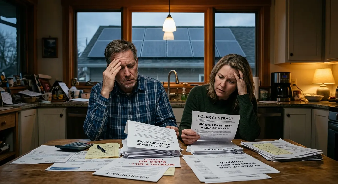 Homeowner stressed about solar contract